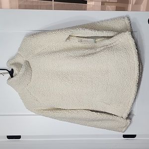 Large Off-White Sherpa Pullover